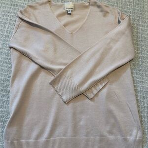 Industry Republic Women’s V-Neck Sweater in Light Beige